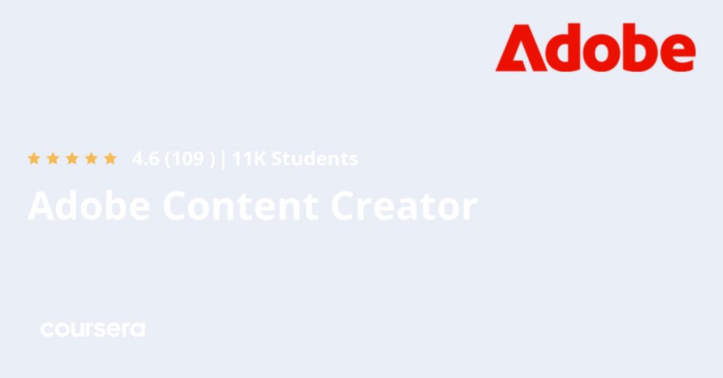 Adobe Content Creator Professional Certificate